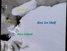 Icebergs in the Ross Sea, Antarctica