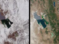 Winter and Summer Views of the Salt Lake Region