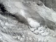 Gravity Waves Ripple over Marine Stratocumulus Clouds