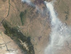 MISR Views Raging Wildfires in Southeastern Montana