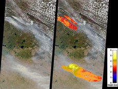 MISR Observes Large Smoke Plumes from Alberta, Canada Fires