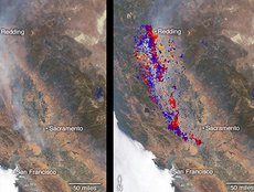 California Wildfires Captured by NASA Satellite - Figure 1