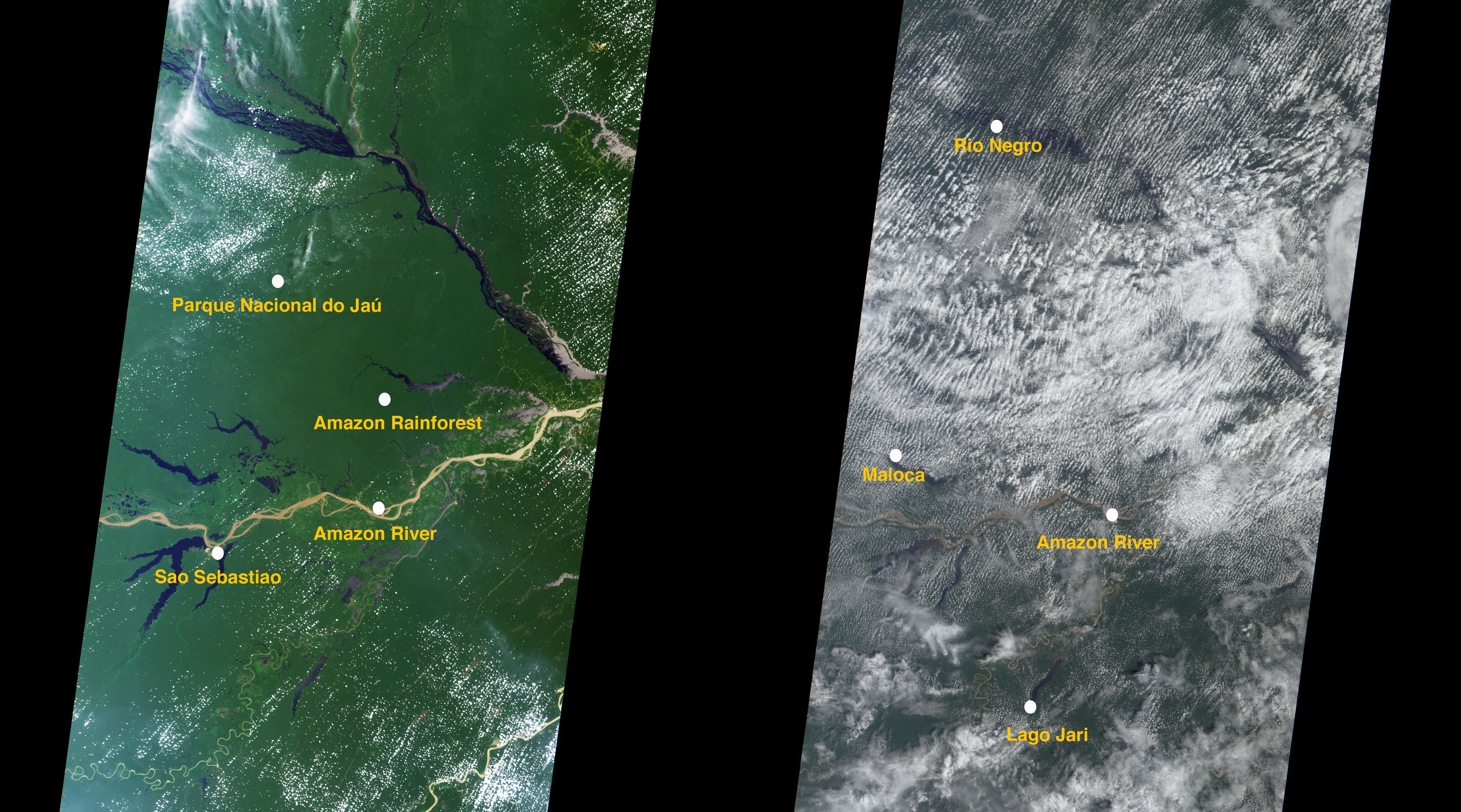 MISR Dry And Wet Seasons In The Amazon Basin