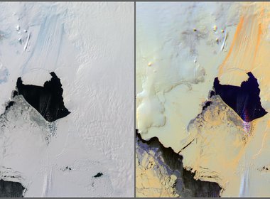 Read article: Pine Island Glacier, Antarctica, MISR Multi-angle Composite