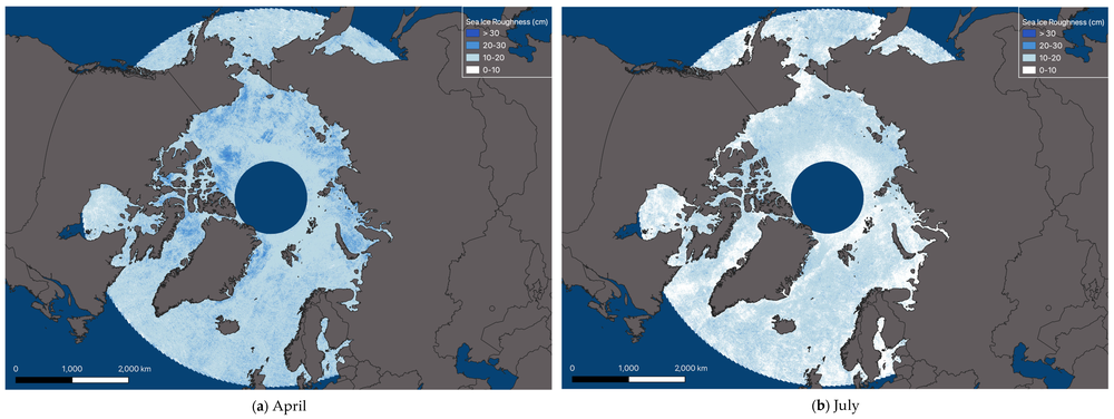 New maps of Arctic Ocean ice roughness demonstrate the value of NASA satellite’s instrument’s multiangular imagery